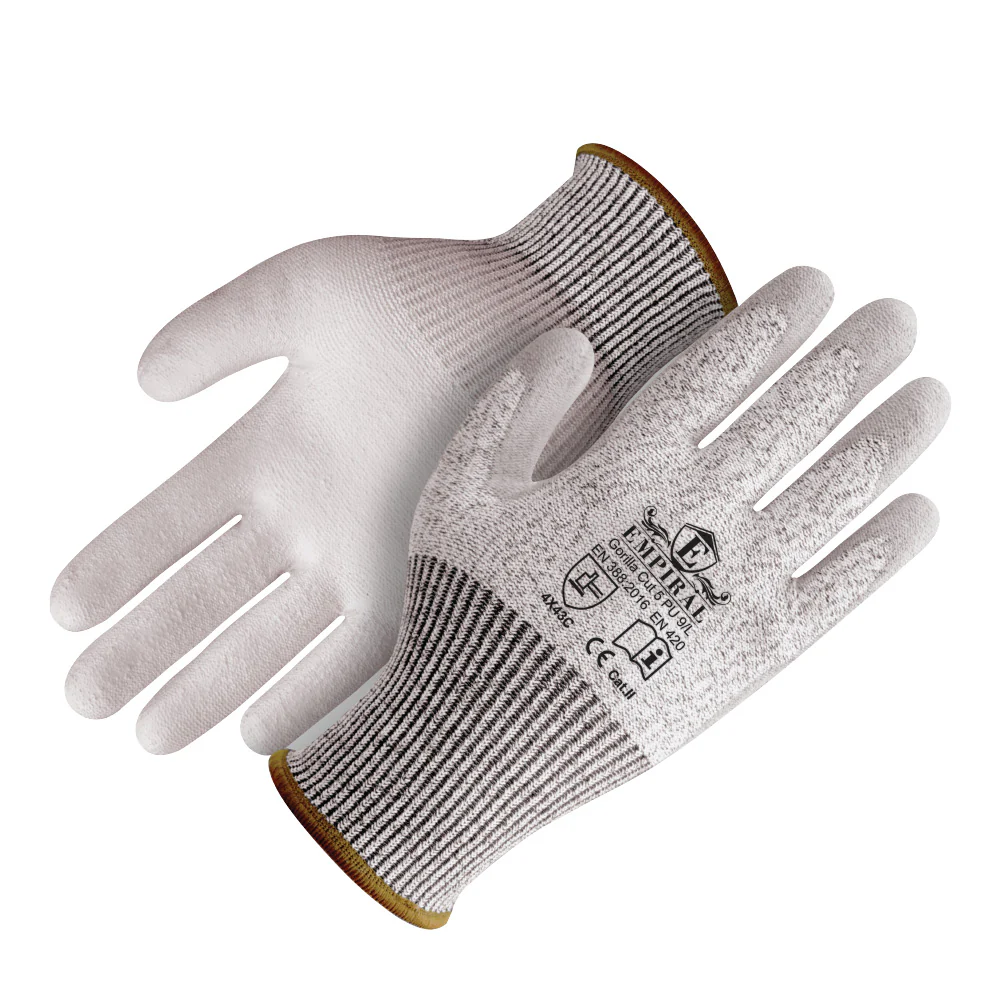 Cut Resistant Gloves, Gorilla Cut 5 PU