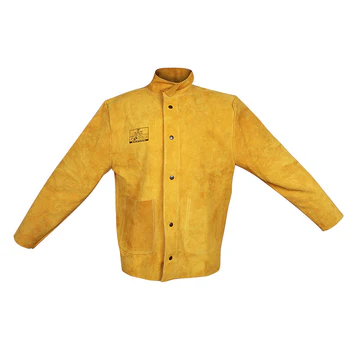 Empiral Golden Jacket, Welding Jacket, Golden Suede Leather