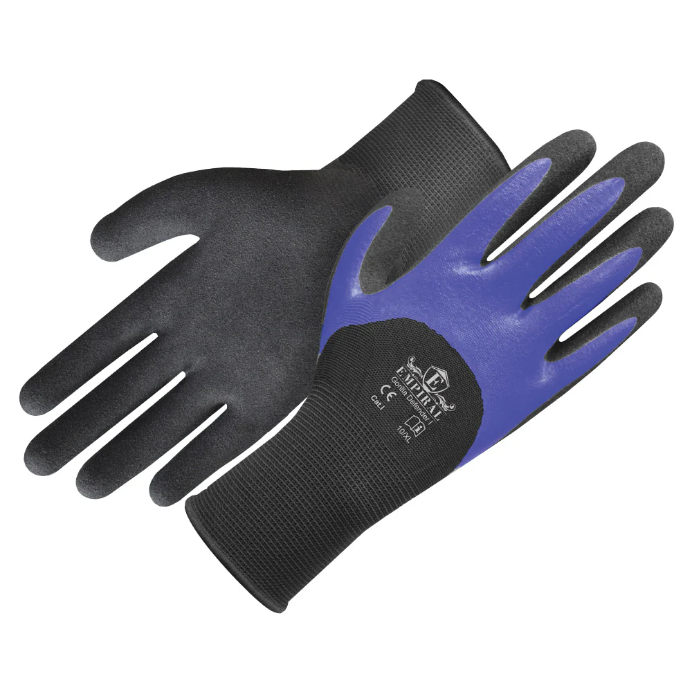 Nitrile Coated Gloves, Knuckle, Gorilla Defender I
