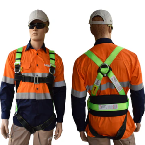 VPlus 100059 - Full Body Harness with Integrated Belt, Brand JECH