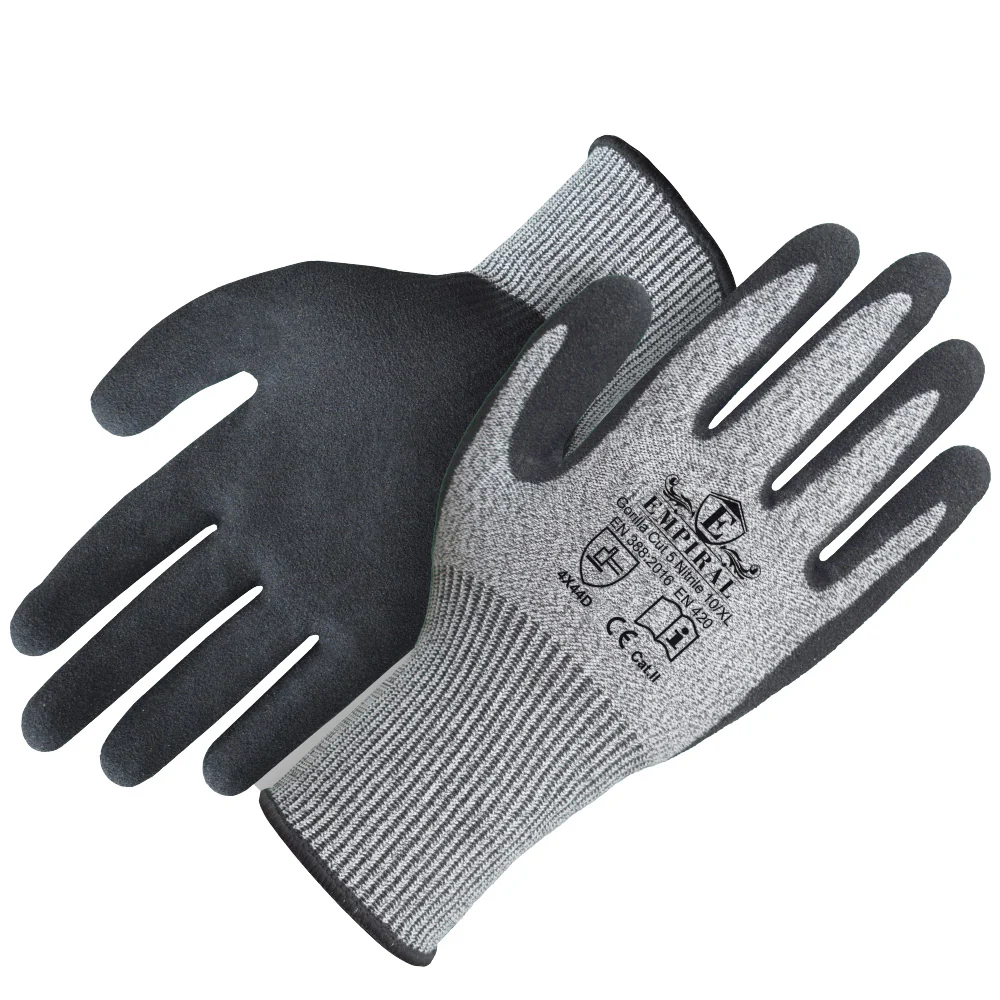 Cut Resistant Gloves, Gorilla Cut 5 Nitrile