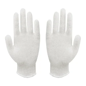 Knitted Cotton Gloves, Bleach White 400 GMS , valpro