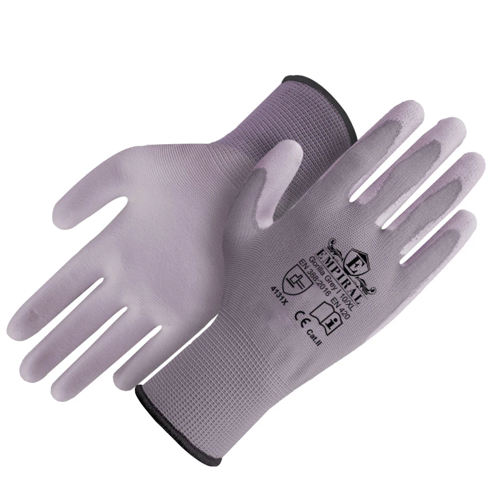 PU Coated Glove, Gorilla Grey I